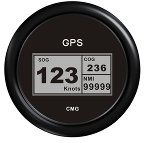GPS- Спидометр чёрный цыфровой  85 мм