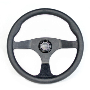Рулевое колесо чёрное, 340 мм.