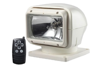 Фара-искатель прямоугольный радиоупр (белый)